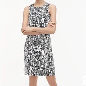 J. Crew Navy and White  Basketweave “Oncilla” Sleeveless Sheath